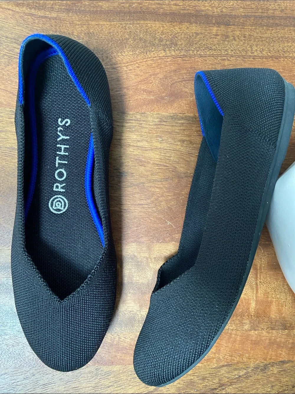 Rothy's Black Knit Round Toe Flats Ballet